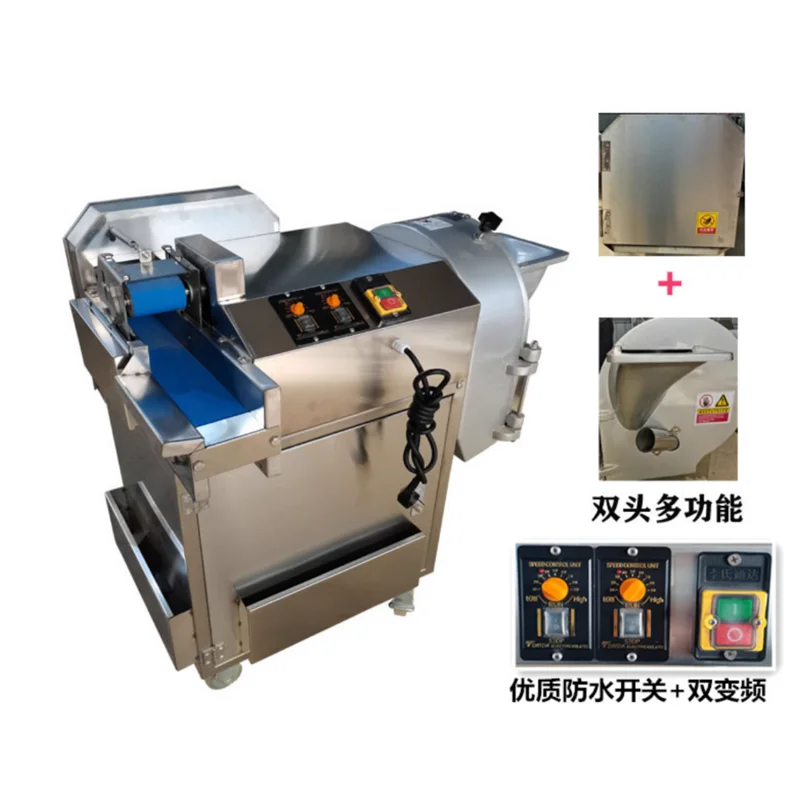 عالية الجودة التجارية البطاطس الحلوة الجزرة الخيار آلة قطع مكعبات الخضار الجذر آلة تقطيع الخضروات المقامر