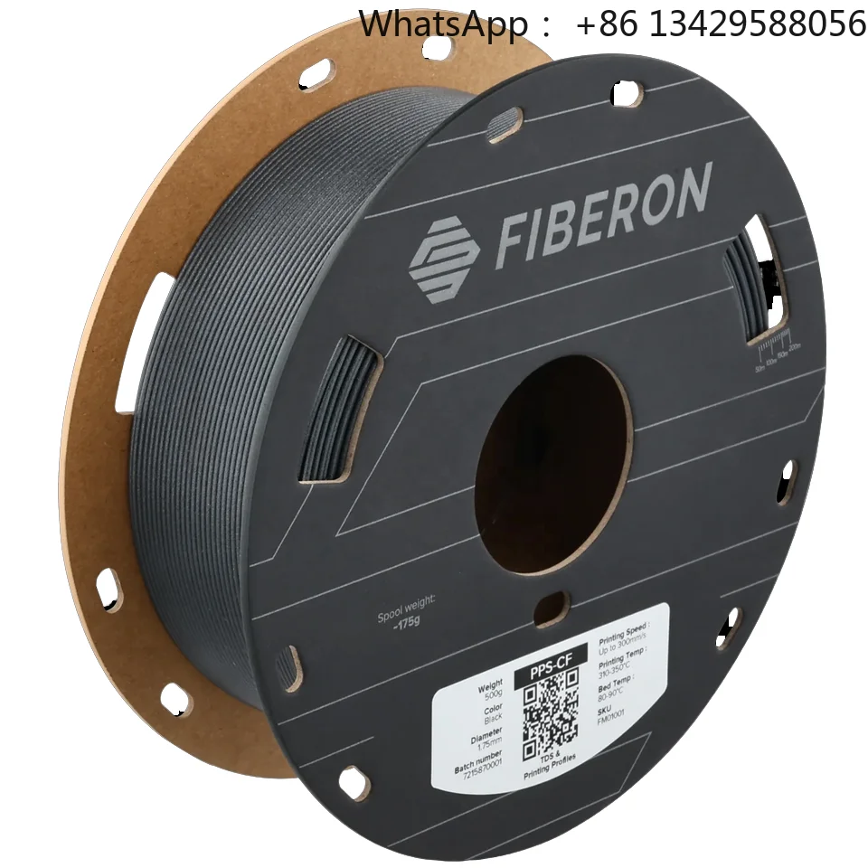 Polymaker Fiberon PPS-CF10 1.75mm 0.5kg/Spool Strongest Carbon Fiber 3D Printer Filament Plastic Rods