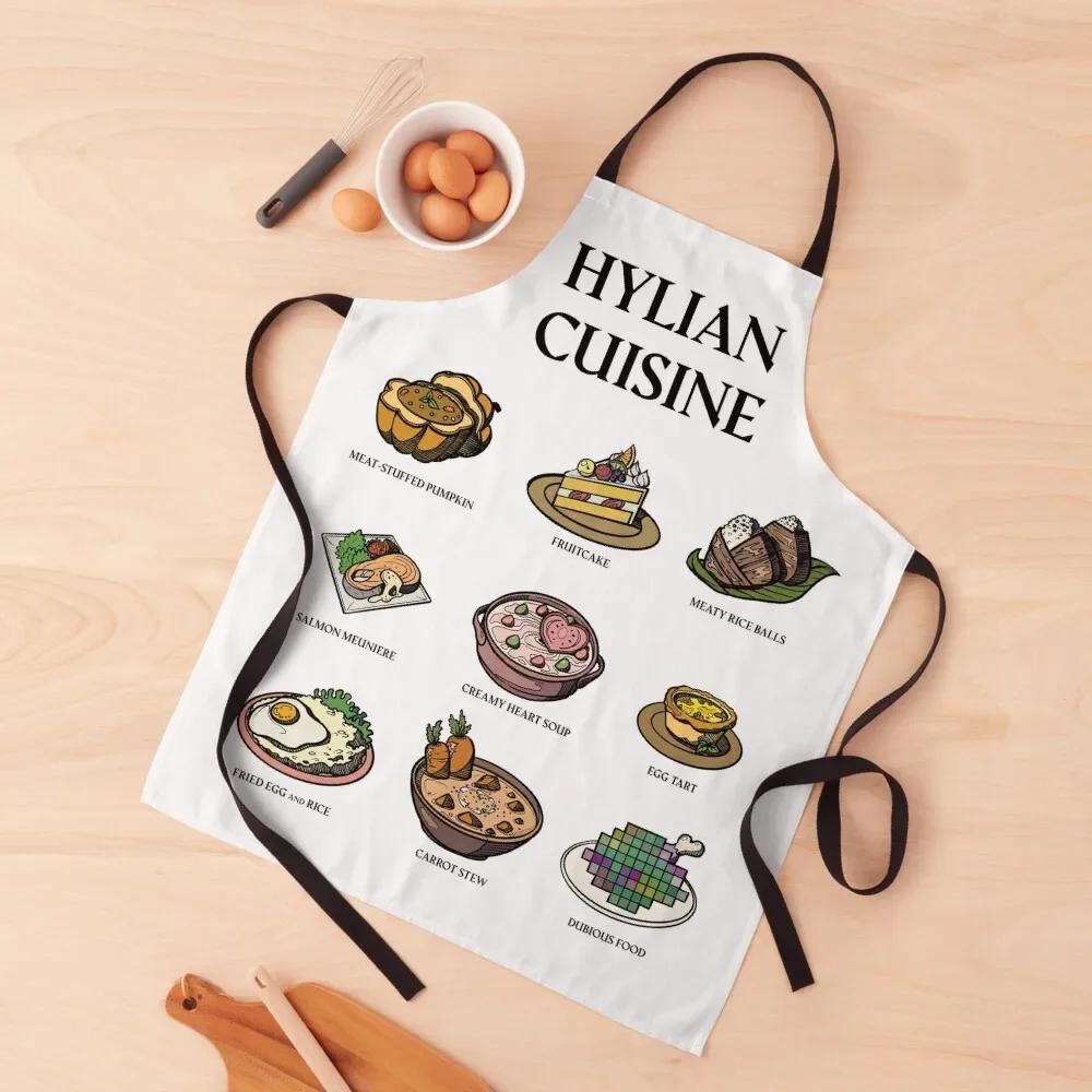 BotW Cuisine Illustrated Cooking Recipes Apron Christmas gift Restaurant Apron