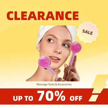 Clearance_Trattamento viso da donna con disco, palla, massaggiatore viso, viso collo e occhi, rassodante pelle, riducendo il gonfiore e