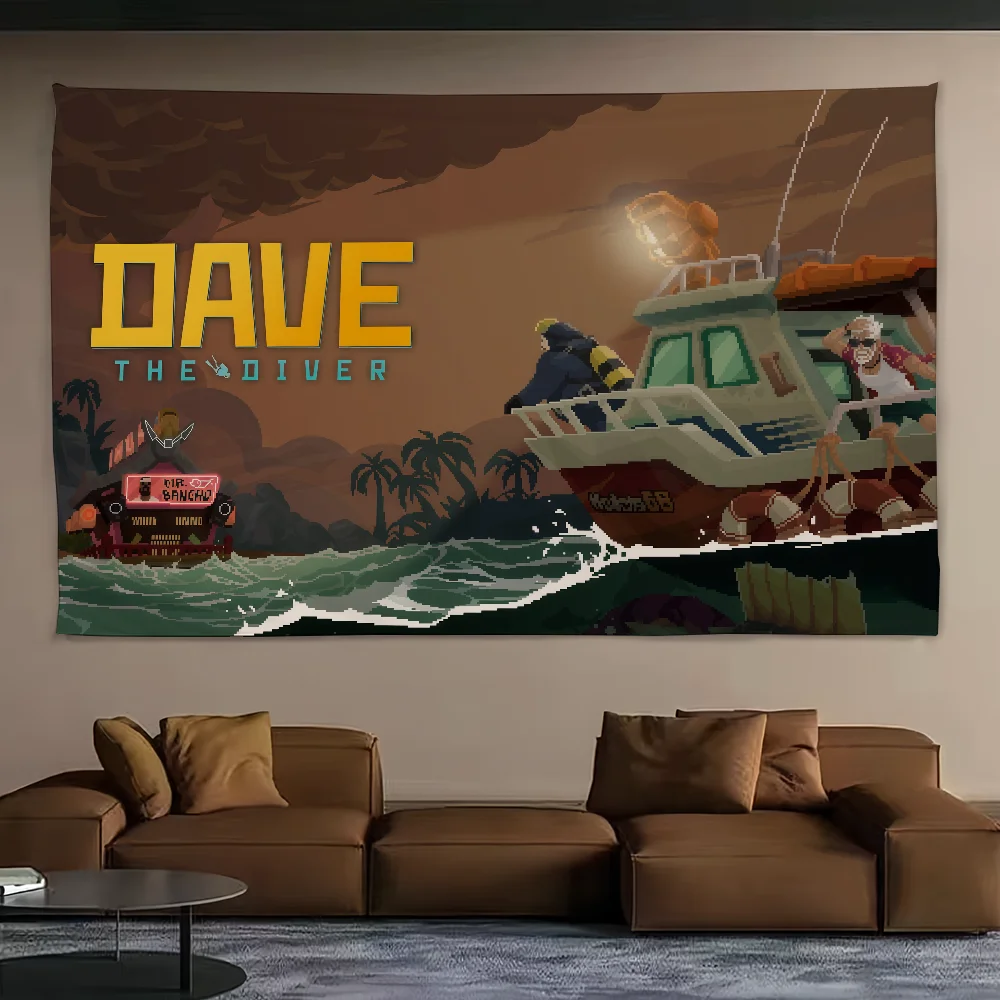 لعبة D-DAVE علم D-DIVER للتخييم في الهواء الطلق بار نزهة ديكور منزلي للحفلات لافتة زينة