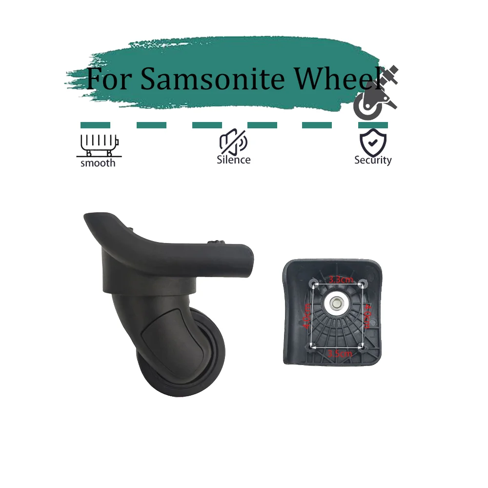 For Samsonite 058 Universal Wheel Replacement Suitcase Rotating Smooth Silent Shock Absorbing Wheels travel suitcases case Wheel