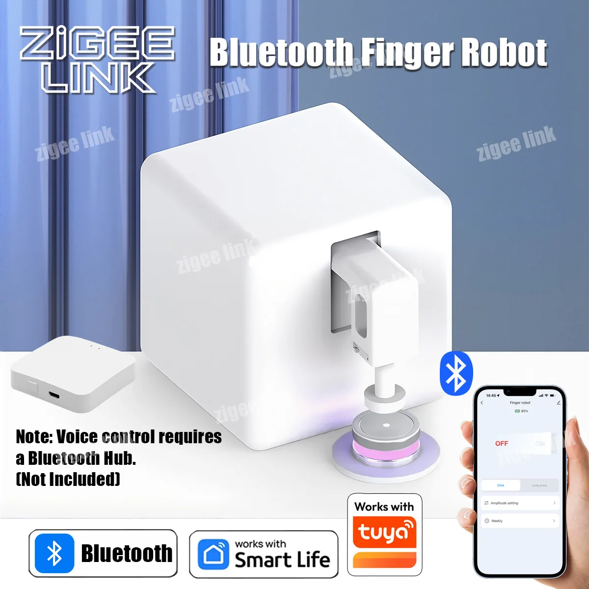 Smart Fingerbot Switch Bluetooth Robot Button Pusher Wireless Switch Bot APP Control Work With Tuya Alexa Google Home