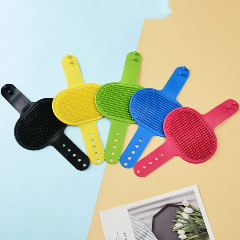 

Soft Rubber Dog Cat Brush Pet Bath Silicone Comb Massage Comb Hair Remover Pet Supplies Dog Grooming Wash Cleaning Equipment