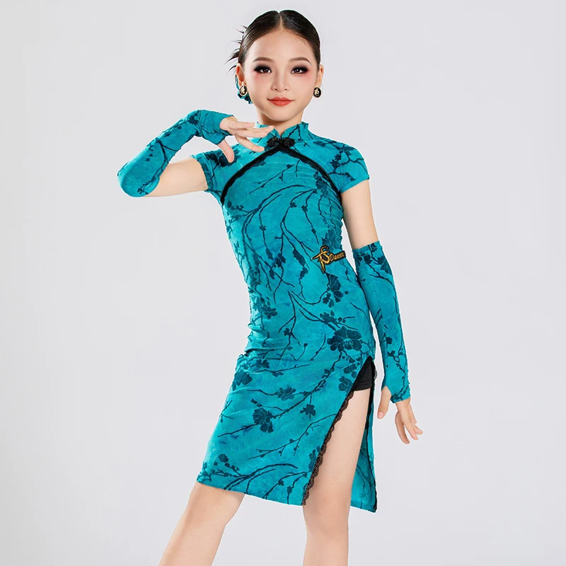 enfants-robe-de-danse-latine-filles-chacha-tango-danse-performance-robe-lac-bleu-qipao-robes-danse-latine-pratique-dancewear-bl17367