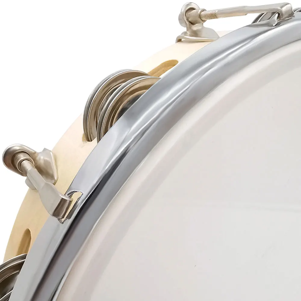 8/10 بوصة الدف صف مزدوج الأناشيد المعدنية باليد الدف طبل آلة موسيقية #4