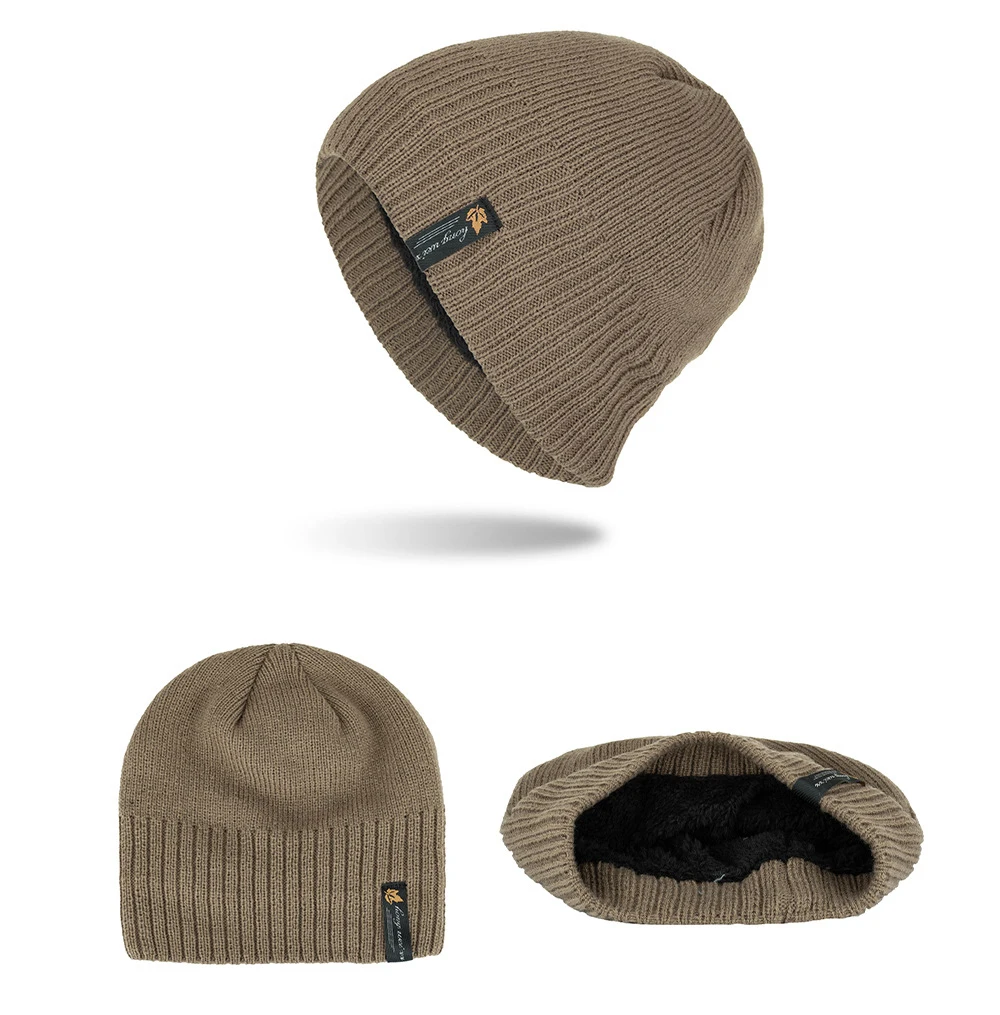 Youpin Moda Inverno Gorros Chapéus para Homens Capotas Velvet Papai Caps Cap Pullover Mulheres Inverno Quente Chapéu Feito Malha Ocasional Chapéu шляпа