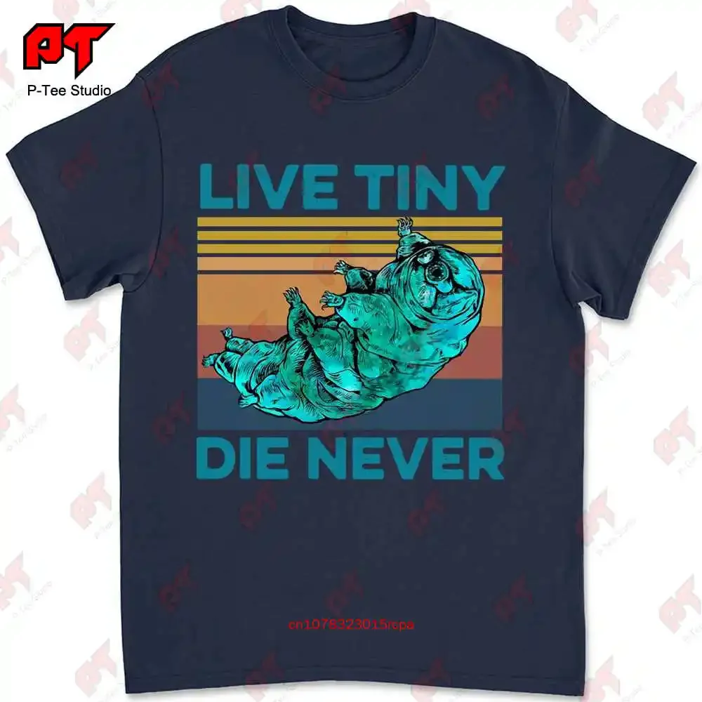 Animal Tardigrade Live Tiny Die Never Vintage Graphic T-shirt WMBL