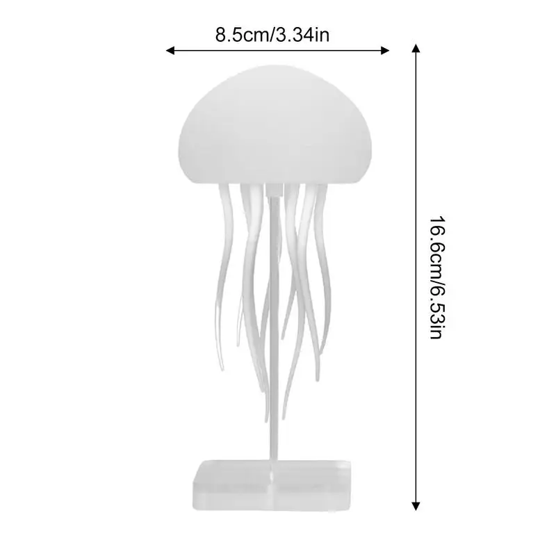 Jellyfish Mood Lamp Floating Jellyfish Lamp Rechargeable LED Jellyfish Night Light Smart Table Lamp Jellyfish Lights for Kids