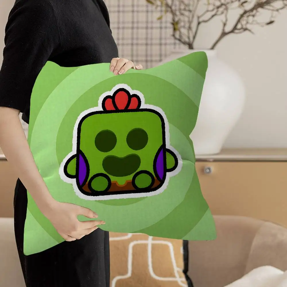 Mobile Game B-Brawl S-Stars Pillow Gift Home Office Decoration Pillow Bedroom Sofa Car Cushion CoverPillow Case