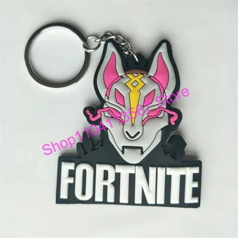 Original Fortnited Game Keychain Drift Peely Silica Gel Key Chain Pendant Exquisite Characters Cartoon Car Key Ring Jewelry
