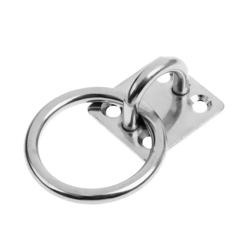 

High Strength Stainless Steel Pad Eye Square Eye Plate Marine Mounting Fittings for Boat Yacht Sailboat Sunshade Hardware