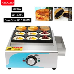 XEOLEO-máquina eléctrica para hornear pasteles, utensilio antiadherente para hacer hamburguesas y huevos, rueda de 2000W