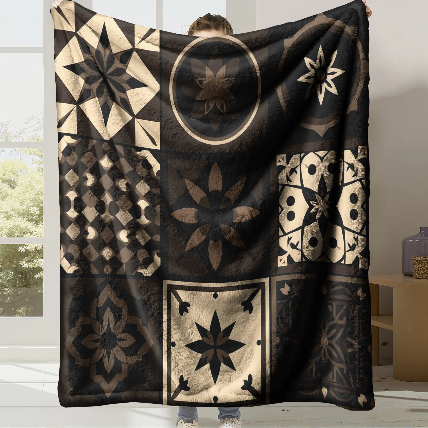 Throw Blanket Glamorous Retro Style Cozy Throw Great Gift For Fashion Lovers And Luxurious Home Decor Enthusiasts