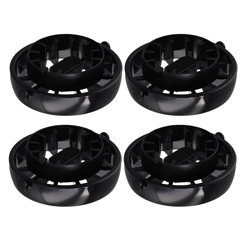 1Set/4Pcs Vortex Air Conditioner Air Vent Chrome Trim Cover For Mercedes-Benz Smart 453 Four Two Dashboard Outlet Frames