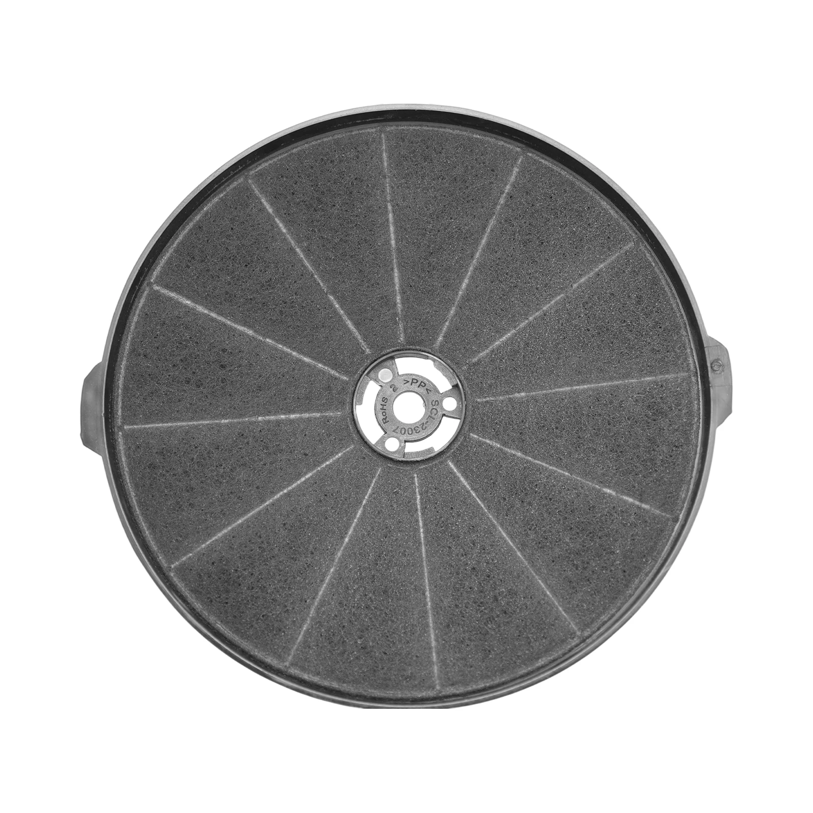 2PCS Black Round Carbon Filter for Cooker Hoods Recirculating Carbon Charcoal Filters Extractor Vent Fan Easy Install 175*24mm