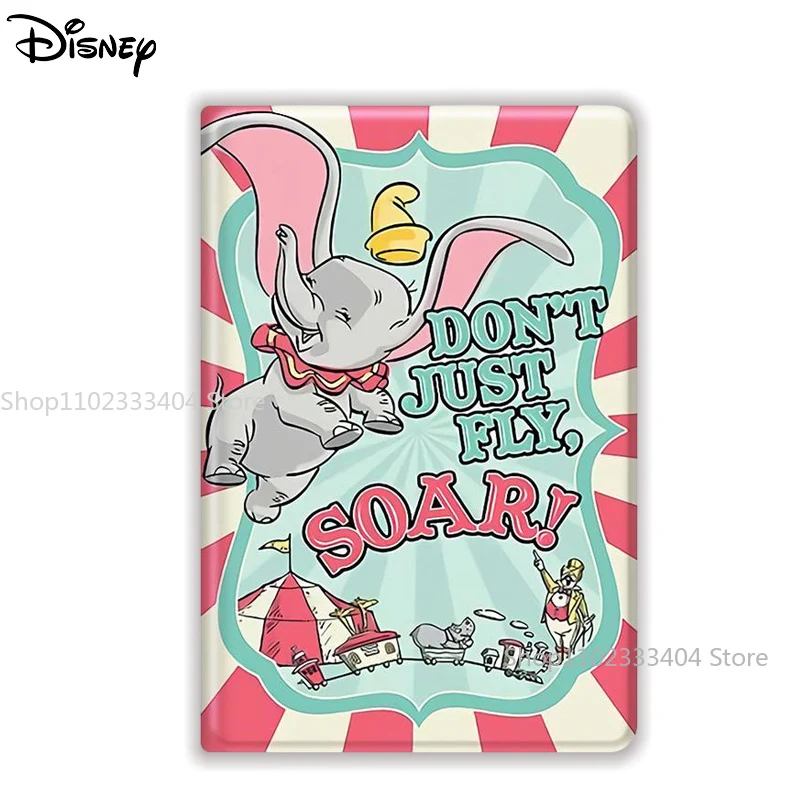 Disney Dumbo Tablet Case for iPad Air 1 2 3 Mini 4 5 6 iPad Pro 2022 12.9inch Cartoon Cute Three-fold Pen Slot Protective Cover