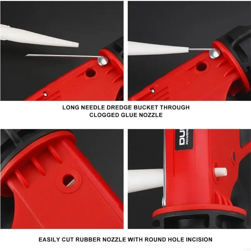 

Glass Glues Guns Tool for Door and Window Frame Sealing and Glass Installation Y4QC