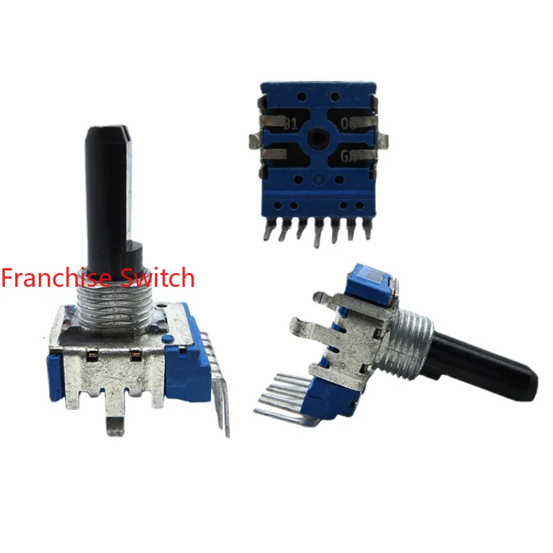 10PCS Dual B10K Fever Level Volume Rotary Potentiometer R141A-B103 20MM Half Shaft