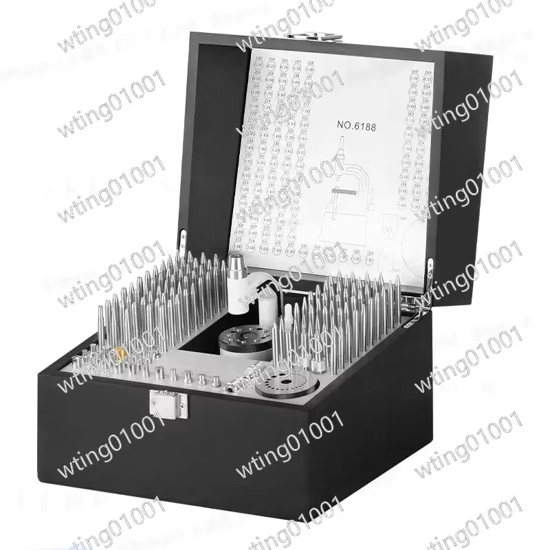 Watch Repair Tool Set High Precision 135 Piece Punch and Punching Block Kit for Removing Balance Wheels and Axles