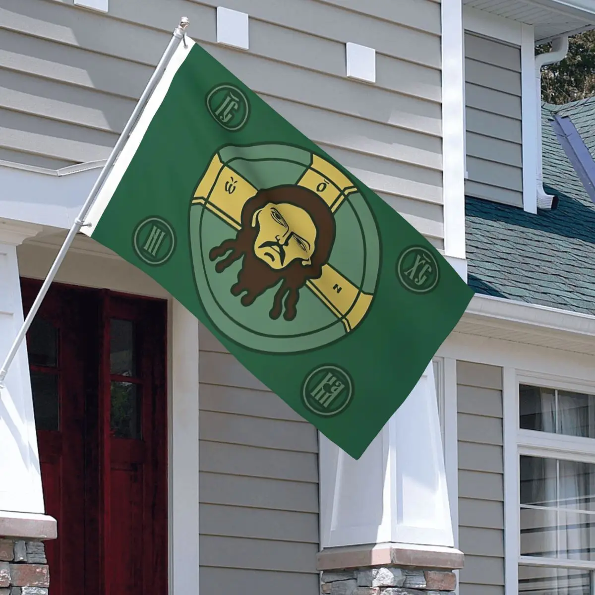 Russian Orthodox Flag Outdoor Banner Polyester Jesus Christ Religion Faith Face Decoration Fade Proof 60x90 90x150cm Flags