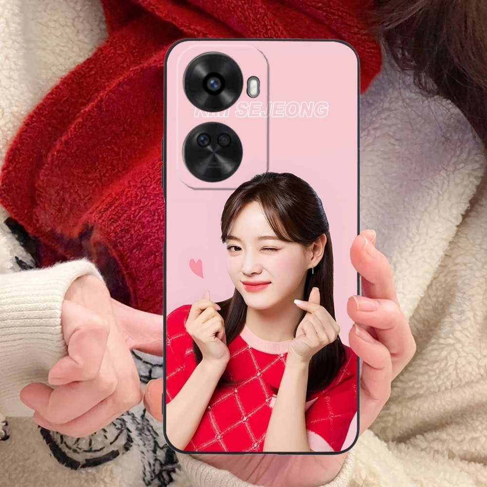 KPOP Kim SeJeong Mobile Cell Phone Case for Huawei Nova 12 11 10 9 8 7 Pro SE 5G Black Soft Phone Cover Shell