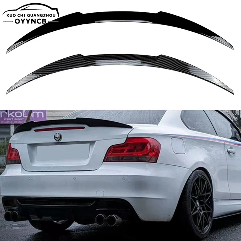 E82 E88 M4 Style ABS material Car styling Rear trunk wing lip spoiler for BMW 1 Series two-door E82 1M 2006-2012