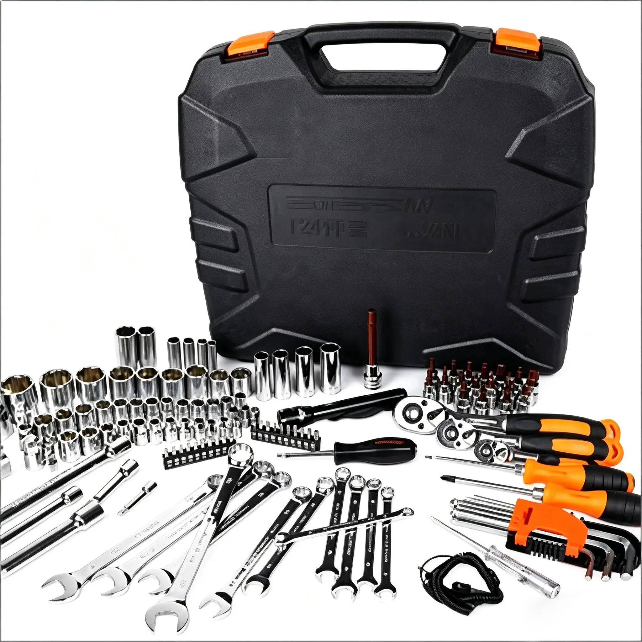 Aiwabol Auto Repair Tool Set Socket Ratchet Wrench Set Multi-function Toolbox Car Repair Tool K2 Model Combination Wrenches