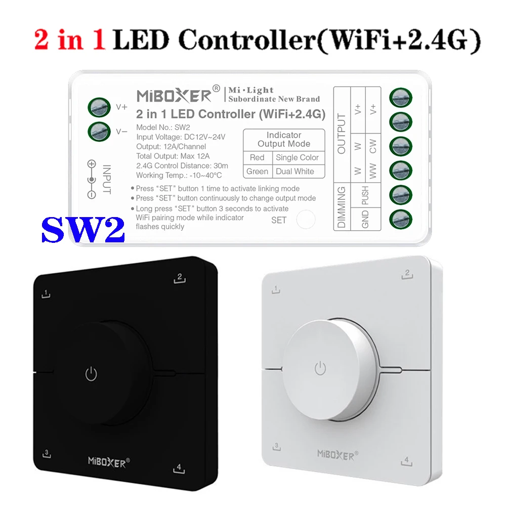 *K0 Rotating CCT Scene Remote Brightness and color temperature adjustable  For 2.4GHz CCT LED Lamp