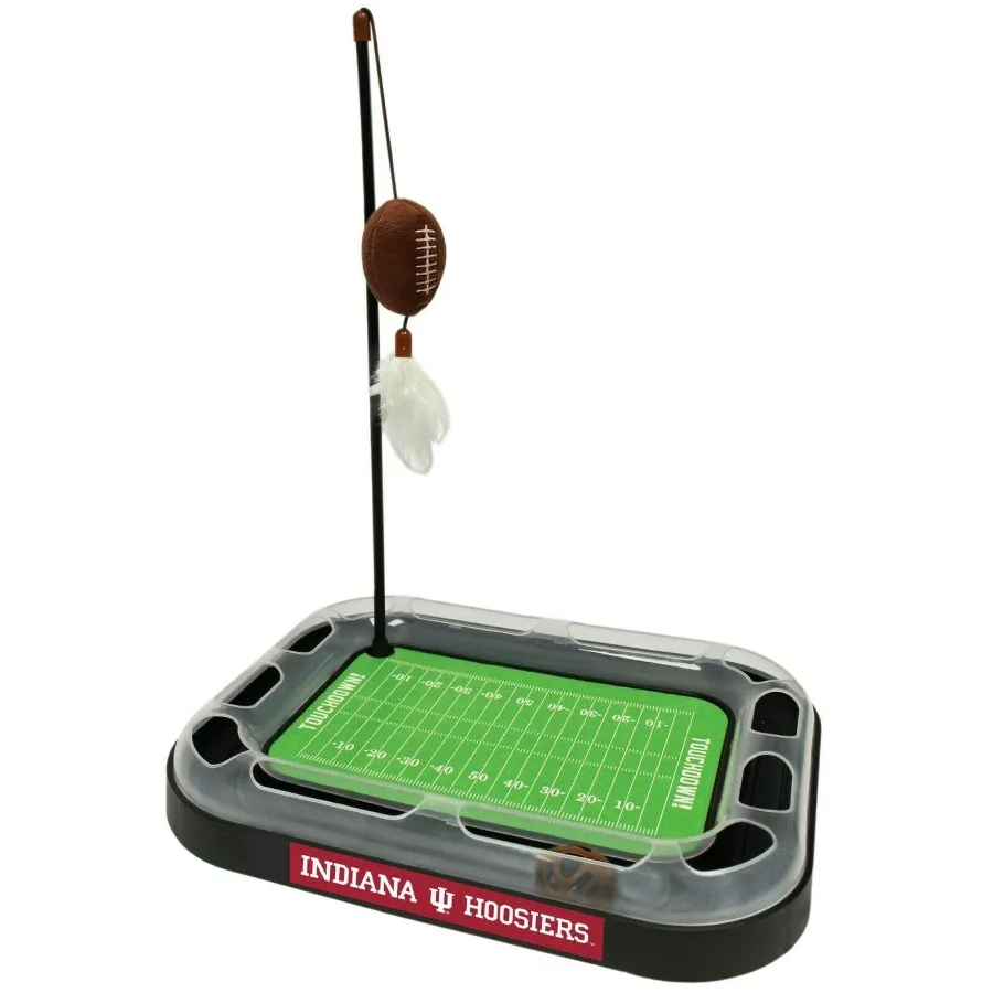 

Игрушка-когтеточка NCAA Auburn Tigers с кошачьей мятой, плюшевыми перьями и другими элементами, 5-в-1, для кошек