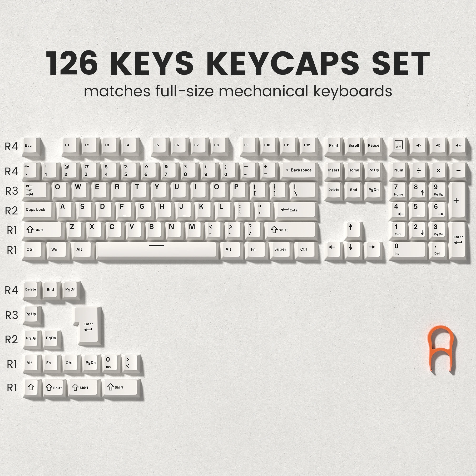 Set Keycaps YMDK A Doppio Tiro Con Profilo Cherry: Stile Unico E Illuminazione Laterale Per La Tua Meccanica - 2