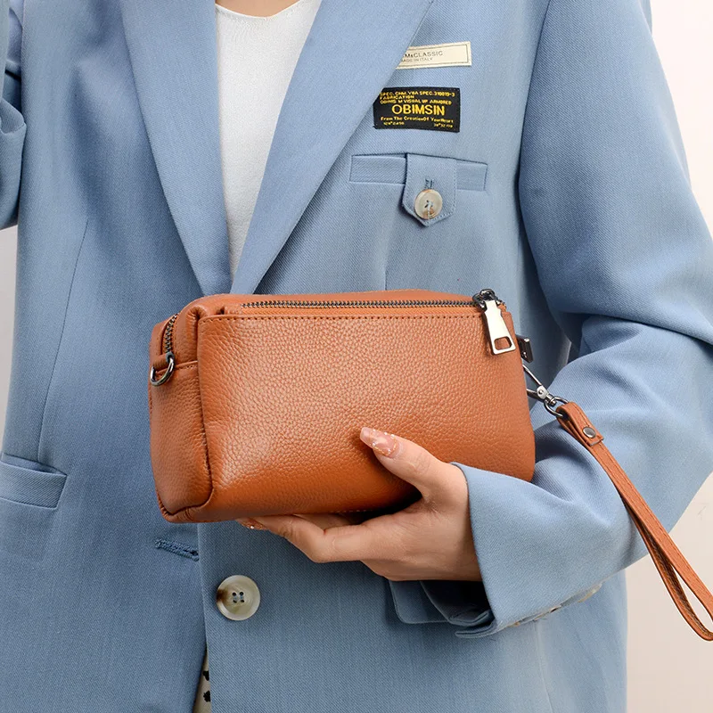 

Leather women new fashion casual shoulder cross-body bag head layer cowhide handbag