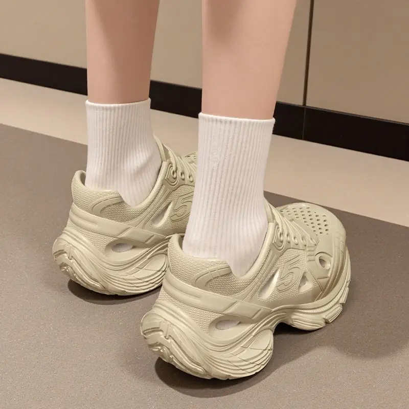 Thick-soled Hole Shoes 2026 New Summer Super Thick Outer Wear Non-slip And Deodorant Beach Bag Head Cool_vogvips.com