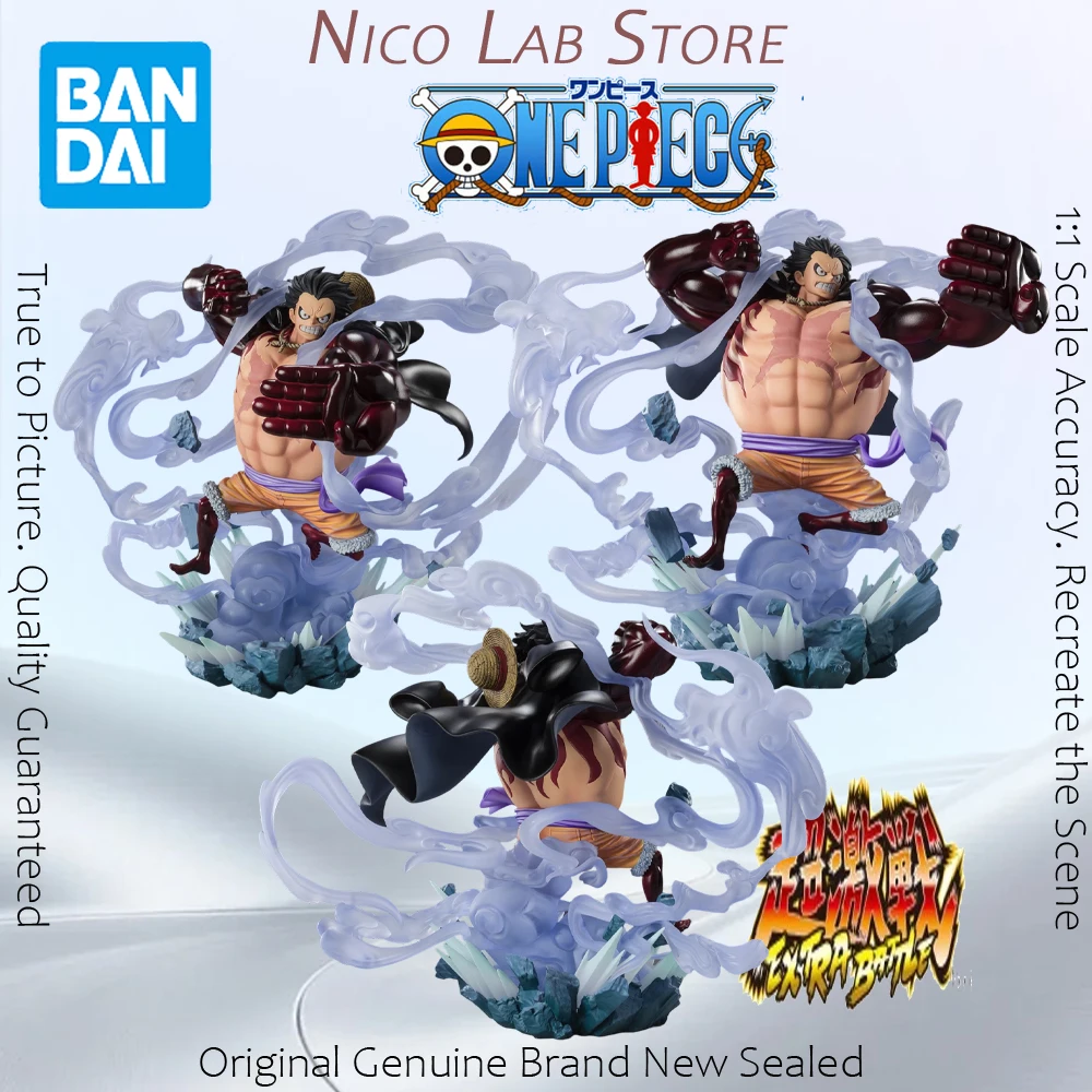 In Stock BANDAI Figuarts ZERO Three Captains Battle of Monsters on Onigashima Gear 4 Monkey D Luffy Figure Anime One Piece Model