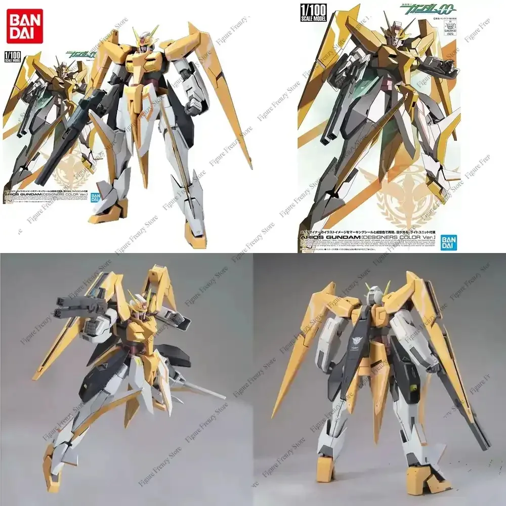 Sonderangebot: Original Bandai Gundam Modellbausatz Anime-Figur TV 19 1/100 Arios Designers Color Gunpla Actionfigur Spielzeug für
