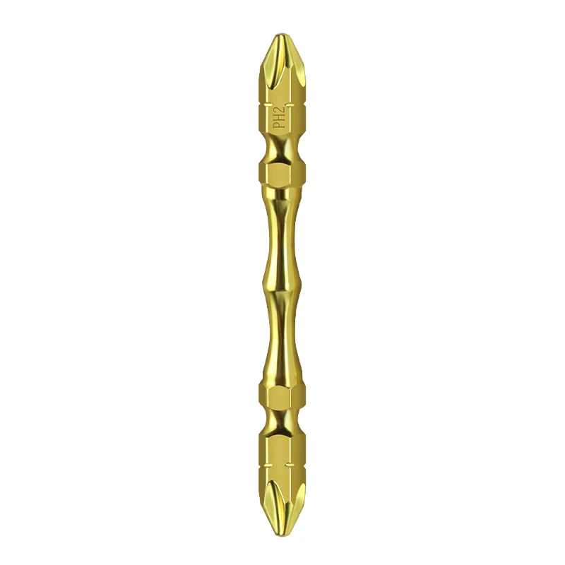 Double Headed Cross Screwdriver Head High Hardness Strong Magnetic Electric Screwdriver Double Section Stick Screwdriver Head