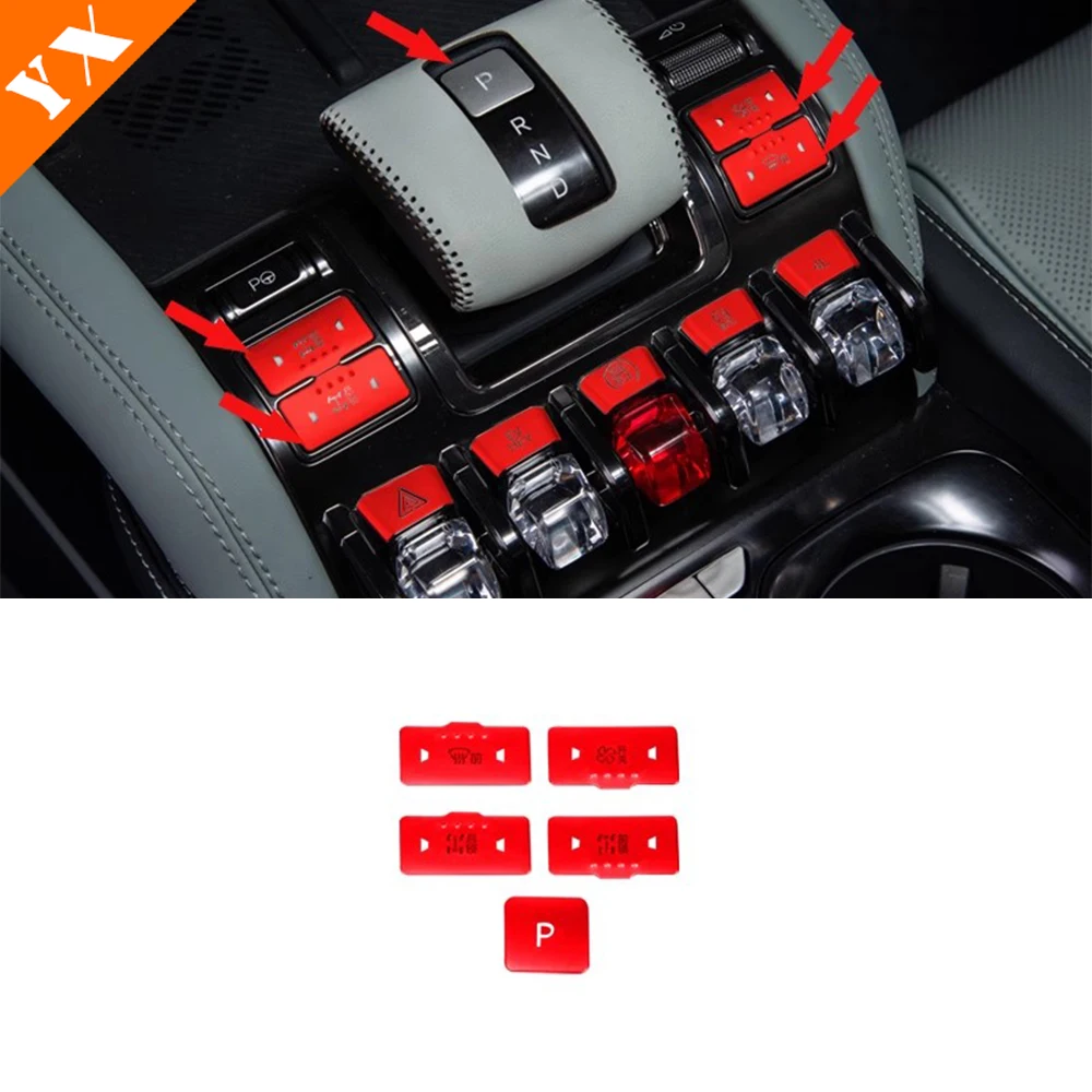 

For BYD Leopard 5 Accessories 2025 2026 Car Gear Shift/Air Conditioning Adjustment/Water Cup Lifting/Seat Heating Button Cover