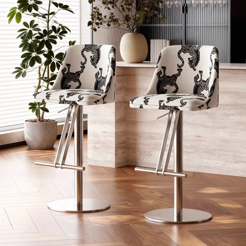회전식 고급 바 의자 디자이너 조절식 레스토랑 위시본 모던 바 의자 금속 편안한 카데이라 독특한 가구