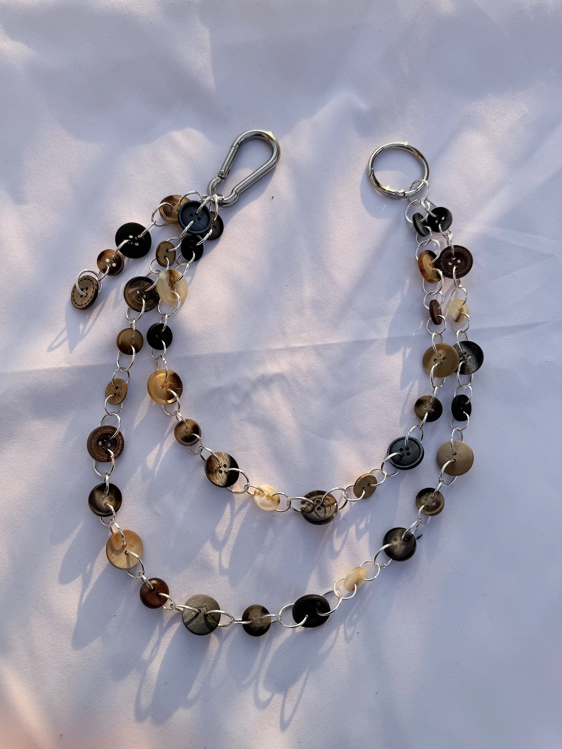 オリジナルクリーンフィットレトロボタンジーンズチェーンアクセサリーオールドマネースタイルニューチャイニーズウエストチェーンカウボーイジーンズウエストハンギングオーナメント