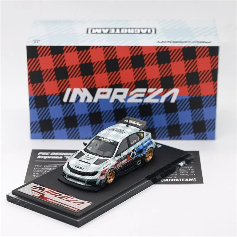 Time Micro x PSC DESIGN 1:64 Impreza Raider IAcro Diecast Model Car JDM Collection Limited Edition Alloy