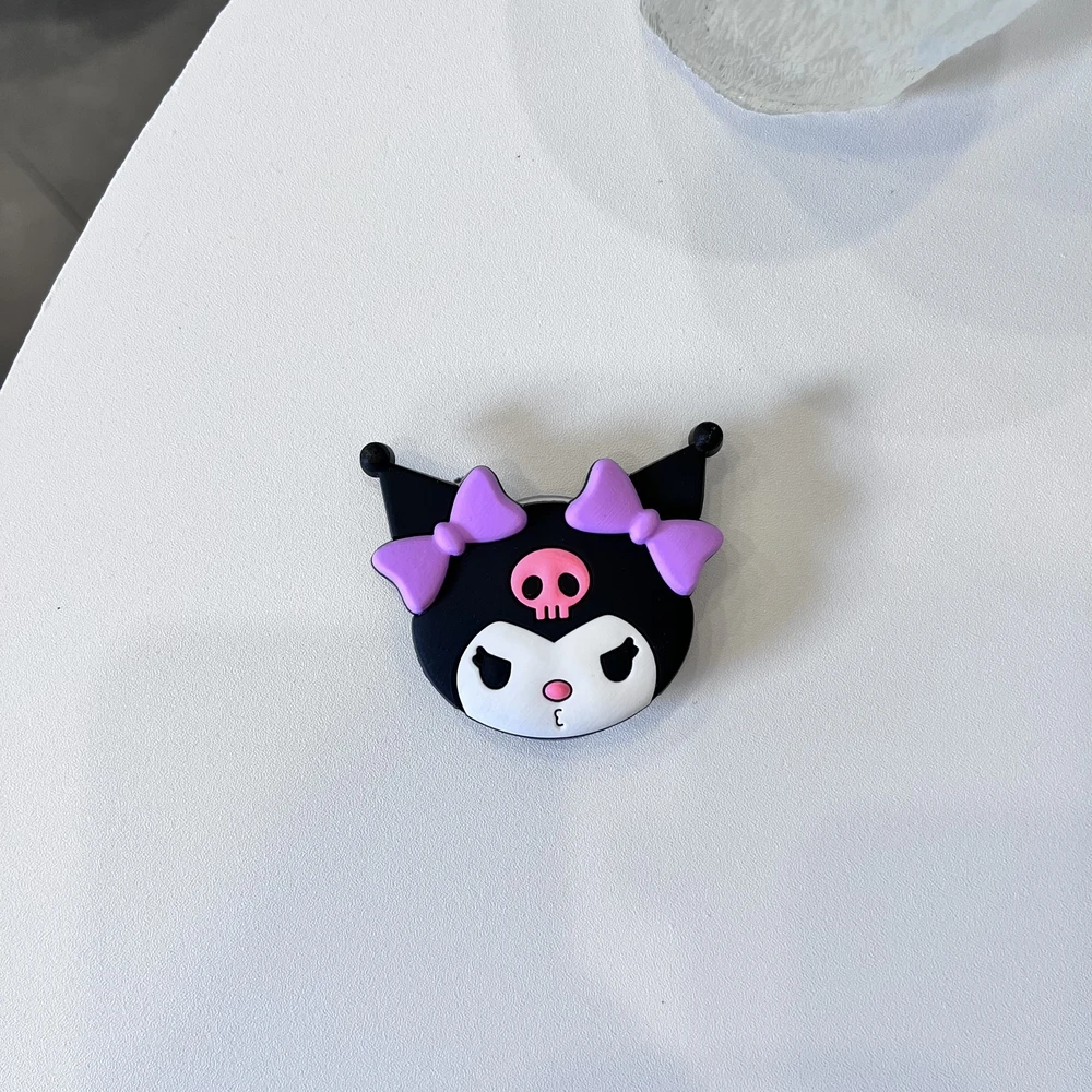

Cute Sanrio Kuromi My Melody Phone Holder Griptok Finger Ring Support For iPhone Samsung Cases Grip Tok Socket Bracket Girl Gift