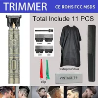 Electric Hair Cutting Machine Vintage T9 Clipper Hair Rechargeable Man Shaver Trimmer For Men's Barber Professional New Hot Sale