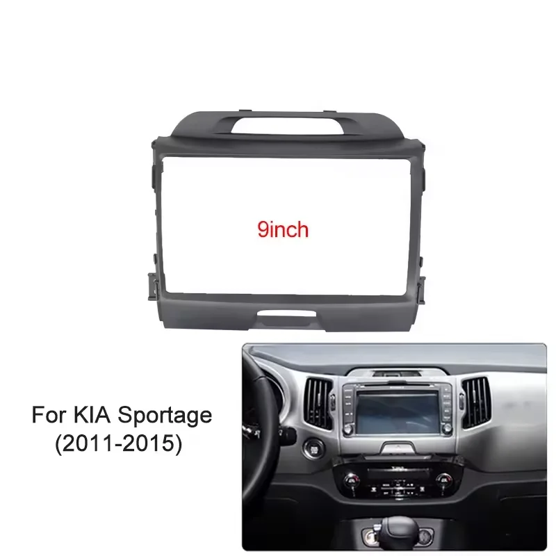 

Car Radio Frame Kit For KIA Sportage 2010-2016 Auto Stereo Dash Panel Mounting Bezel Faceplate Center Console Holder Fascia
