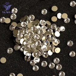 YANRUO 2058NoHF SS3-SS50 kristal olmayan düzeltme çivi sanat Rhinestones Flatback Rhinestones dikiş çivi dekor aksesuarları için kumaş