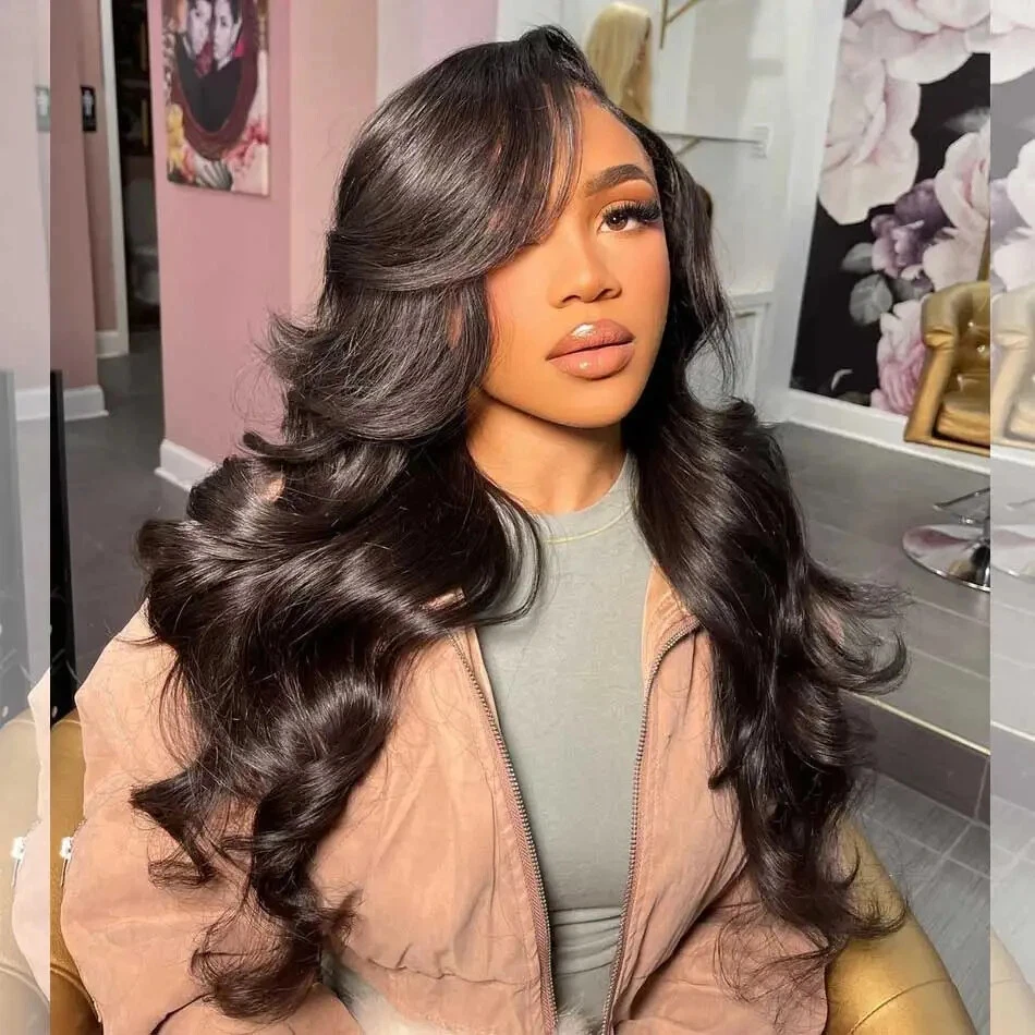 

180%Densit Body Wave 100% Brazilian Glueless Human Hair Wig 180% Density 7x5 Glueless Wig Suitable For Women To Wear Body Wave