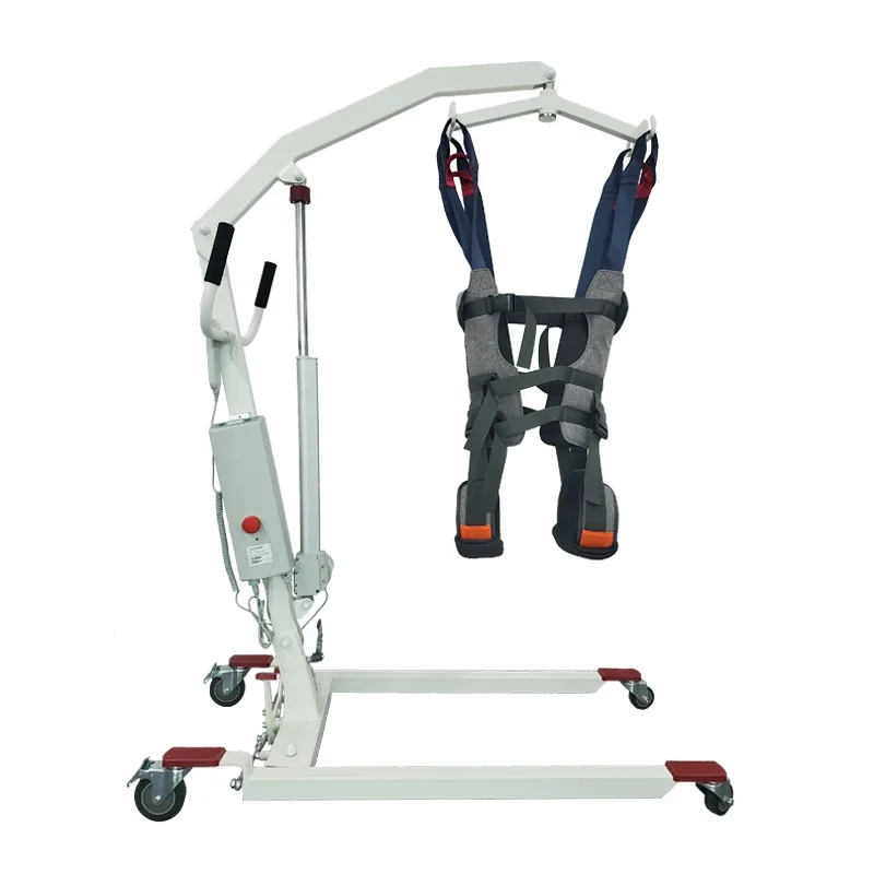 Electric lift stroke elderly partial paralysis patient nursing bed crane rehabilitation standing walking training equipment