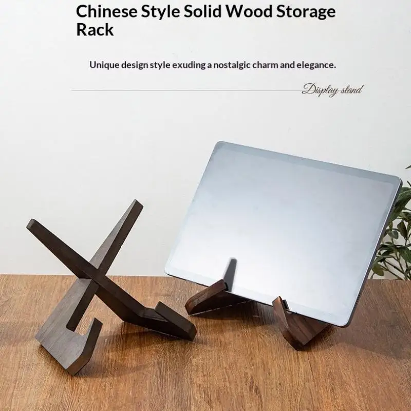 .New Sale.Wooden Cookbook Stand Flat Stand Base Kitchen Cookbook Stand Reading Stand Wooden Record Stand Resding Stand
