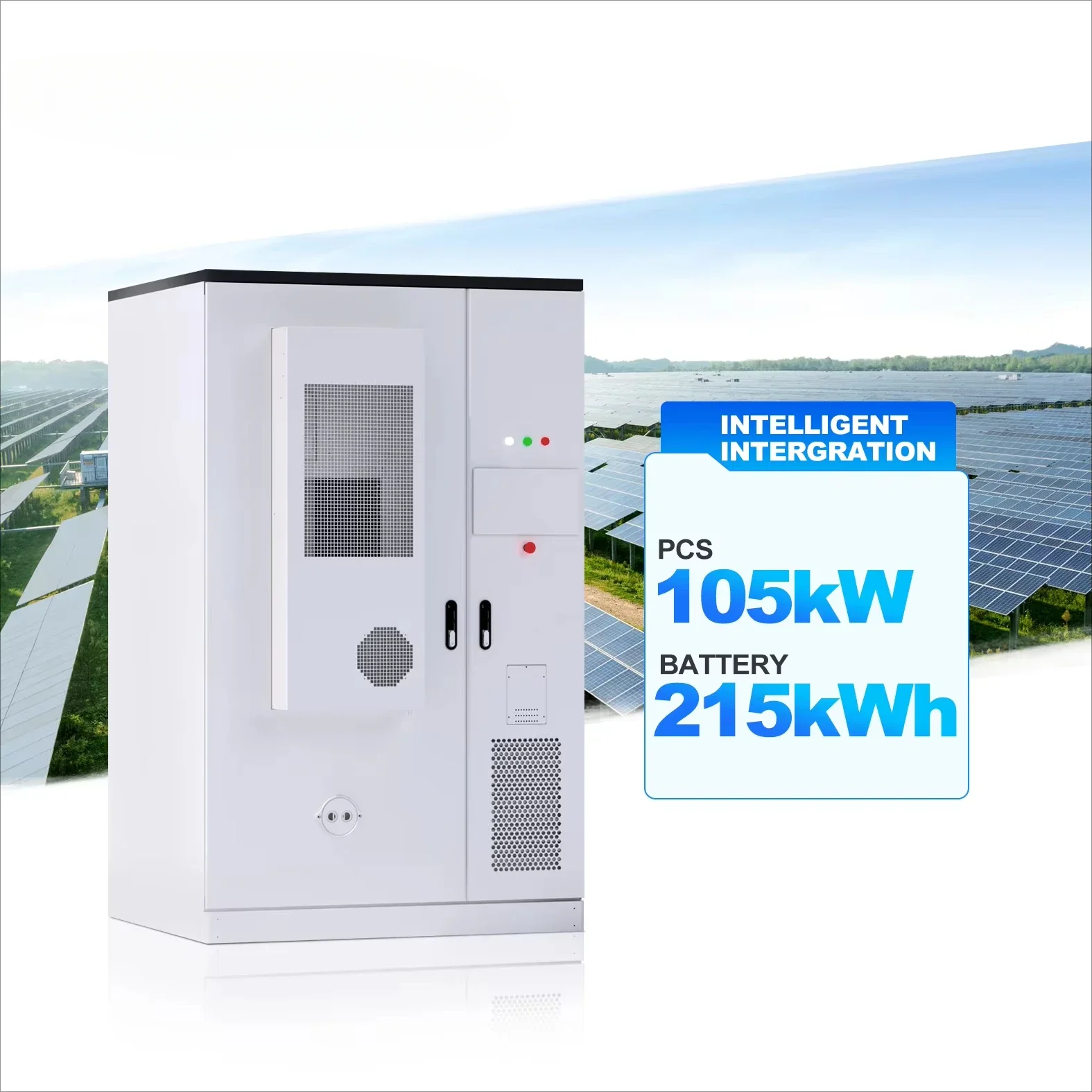 

High Performance 100kw 200kw 215kWh Hybrid Commercial Energy Storage On Grid Battery System Container For Factories