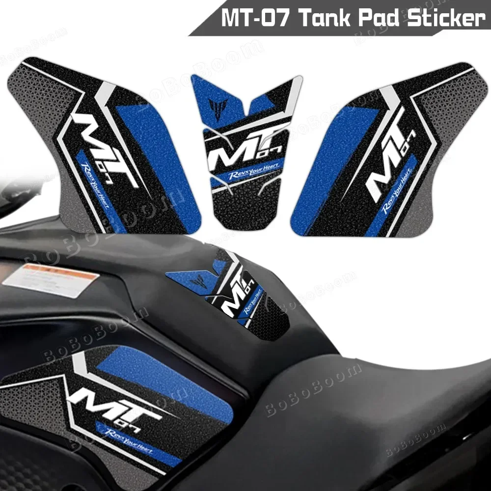 

Z/.For MT07 MT-07 Mt07 2021 2022 2023 2024 Motorcycle Accessori Frosted Fuel Tank Pad Sticker Knee Grip Traction Protector Decal