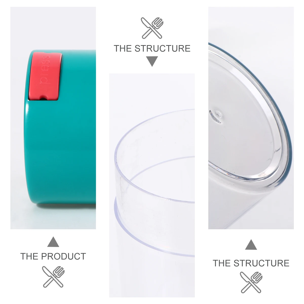 

2pcs Airtight Sealed Storage Jar Food Grade Container for Tea Coffee Biscuits Honey Kitchen Pantry Organization